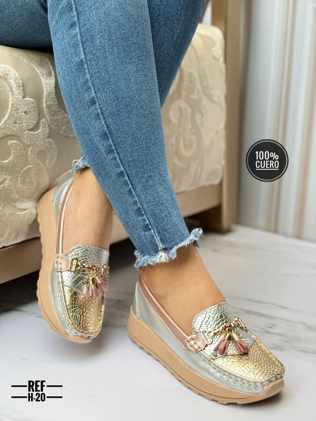 Mocasin Cuero