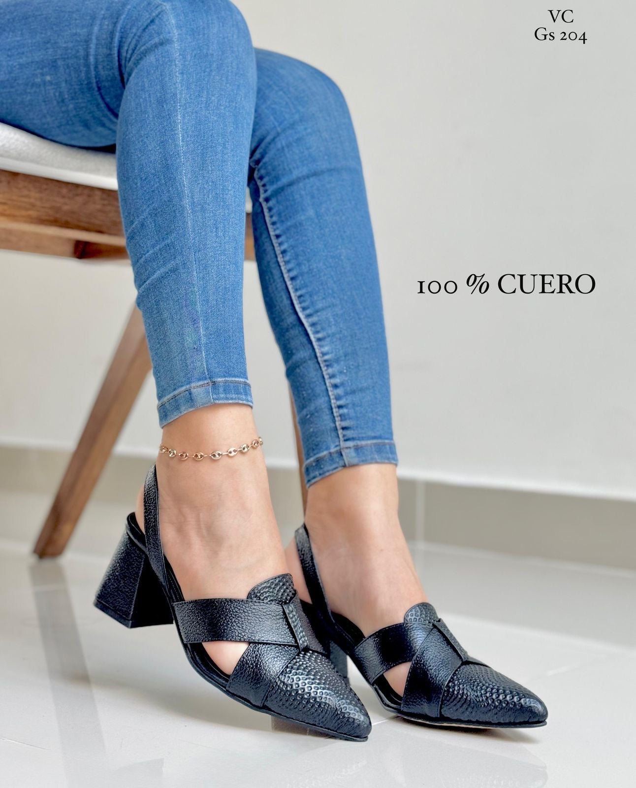 Tacón Cuero