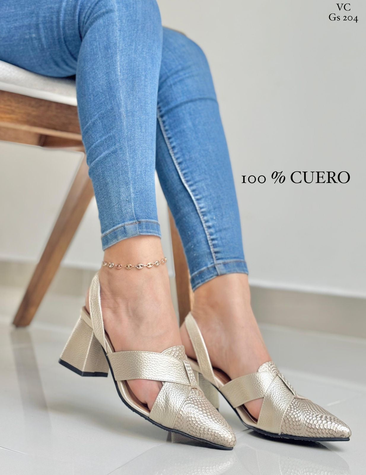 Tacón Cuero